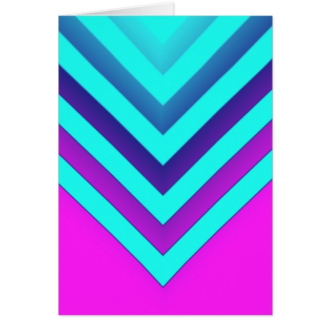 Roze en Aqua Chevron (Voorkant)