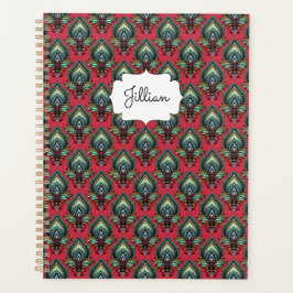 Roze en Aqua Fancy Pattern Boho Name Planner