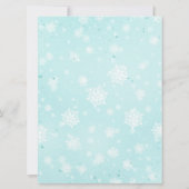Roze en Aqua Kerstkoekjes en Cacaoverjaardag Kaart (Achterkant)