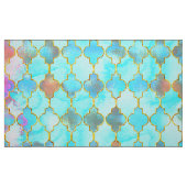 Roze en Aqua Maroccan patroon Stof (Fat Quarter)