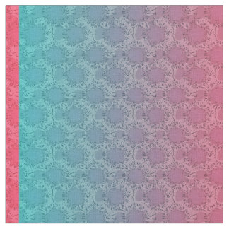 Roze en Aqua Pattern Stof