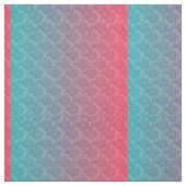 Roze en Aqua Pattern Stof (Swatch)
