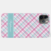 Roze en Aqua Pset Patroon Case-Mate iPhone Case (Achterkant (horizontaal))