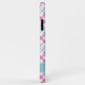 Roze en Aqua Pset Patroon Case-Mate iPhone Case (Achterkant/rechts)