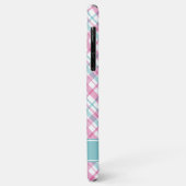 Roze en Aqua Pset Patroon Case-Mate iPhone Case (Achterkant/links)