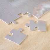 Roze en Aqua Vintage kerstversieringen Puzzle Legpuzzel (Zijkant)