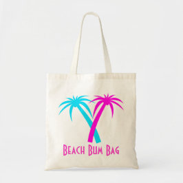 Roze en Aquamarine Palm Trees Canvas Bag Tote Bag