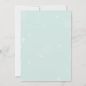 Roze en Baby Blue Bruids Douche Uitnodiging (Achterkant)