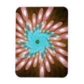 Roze en Babyblauw zwemmen uit de hand Magneet (Verticaal)