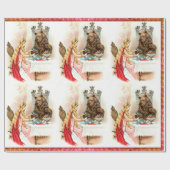 Roze en beest cadeaupapier (Vlak)
