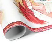 Roze en beest cadeaupapier (Rol Hoek)