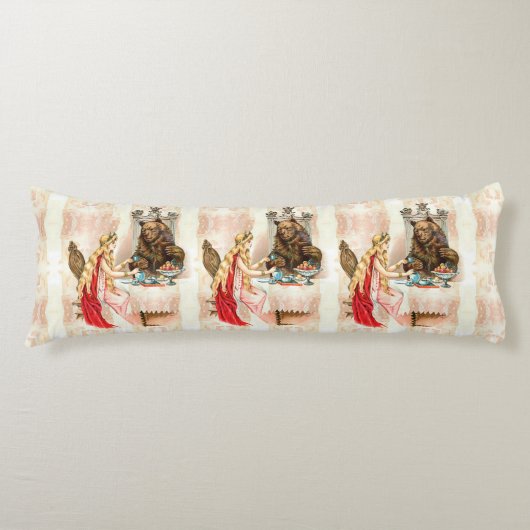 Roze en beest lichaamskussen (Voorkant)