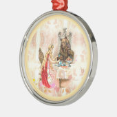 Roze en beest metalen ornament (Links)