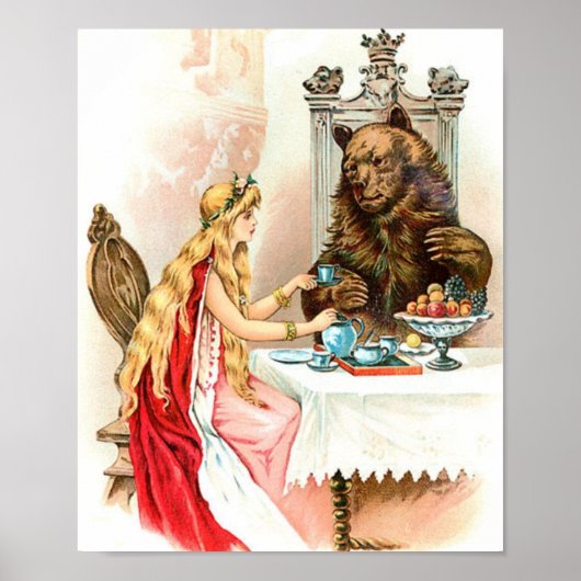 Roze en beest poster (Voorkant)