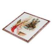 Roze en beest tegeltje (Zijkant)