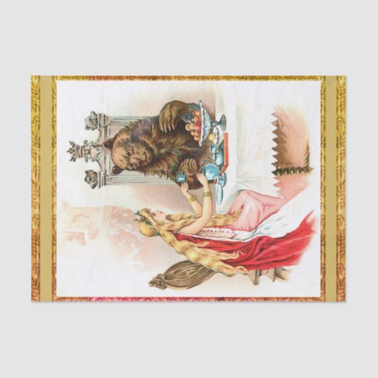 Roze en beest tissuepapier (Voorkant)