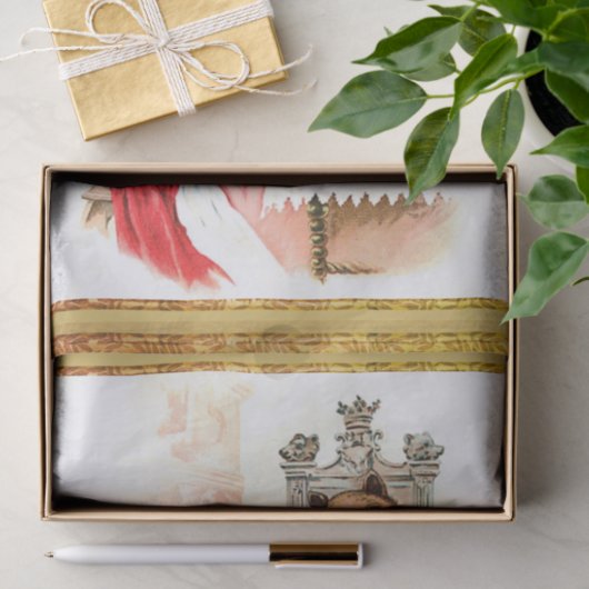 Roze en beest tissuepapier (Geschenk)