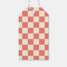 Roze en beige checkboard