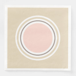 Roze en beige papieren luiers servetten