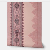 Roze en beige patronen AI-kunst Behang (Afrollen)