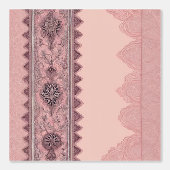 Roze en beige patronen AI-kunst Behang (Voorkant)