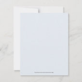 Roze en beige rozen lijst bedankkaart (Achterkant)