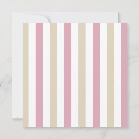 Roze en beige Schattigee dinosaurus Kaart (Achterkant)