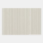Roze en Beige Stipes Christmas Wrapping Paper (Voorkant 3)