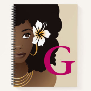 Roze en beige  Vloer in Hair  Monogram Notitieboek