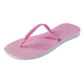 Roze en bijna witte verticale strepen flip flops (Schuin)