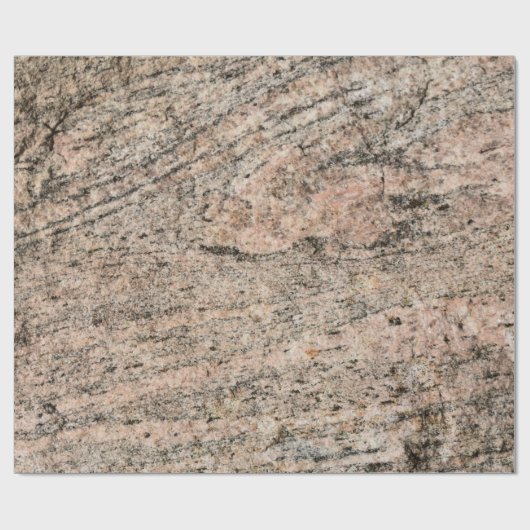 Roze en Black Granite Rock Sediment Cadeaupapier (Vlak)