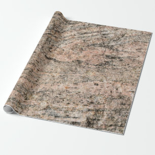 Roze en Black Granite Rock Sediment Cadeaupapier