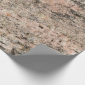 Roze en Black Granite Rock Sediment Cadeaupapier (Hoek)
