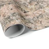 Roze en Black Granite Rock Sediment Cadeaupapier (Rol Hoek)