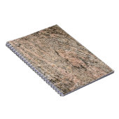 Roze en Black Granite Rock Sediment Notitieboek (Rechterzijde)