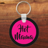 Roze en Black Hot Mama Sleutelhanger (Voorkant)