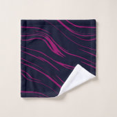 Roze en blauw abstract bad handdoek (Wasdoekje)