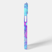 Roze en blauw abstracte kunst Case-Mate iPhone case (Achterkant / Rechts)