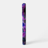 Roze en blauw abstracte kunst iPhone 16 hoesje (Linkerkant)