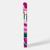 Roze en blauw agatpatroon Case-Mate iPhone case (Achterkant / Links)