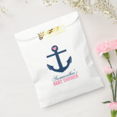 Roze en Blauw Anker Bedankzakje (Gezegeld)