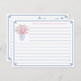  roze en blauw Baby shower advies voor de kaart va