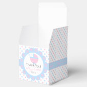 Roze en blauw Baby shower Bedankdoosjes (Geopend)