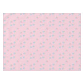 Roze en Blauw Bloemen Tafeldoek Tafelkleed (Voorkant (Horizontaal))