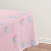 Roze en Blauw Bloemen Tafeldoek Tafelkleed (Voorbeeld)