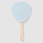 Roze en blauw bloemengeslacht onthullen feest fan handwaaier (Achterkant)