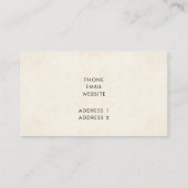 Roze en Blauw  Bloemengrens Professioneel Visitekaartje (Achterkant)