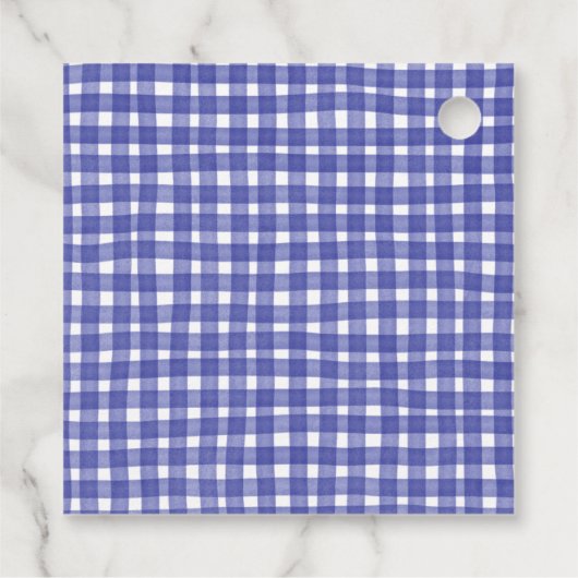 Roze en Blauw Chinoiserie Ginger Jar Gift Labels (Achterkant)