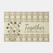 Roze en blauw deurmat (Voorkant)