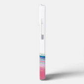 Roze en blauw draaiend stonpatroon Case-Mate iPhone case (Achterkant / Links)